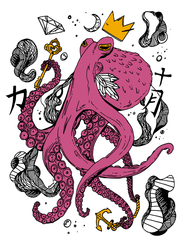 600x800 Check Out This Beautiful Octopus Drawing!