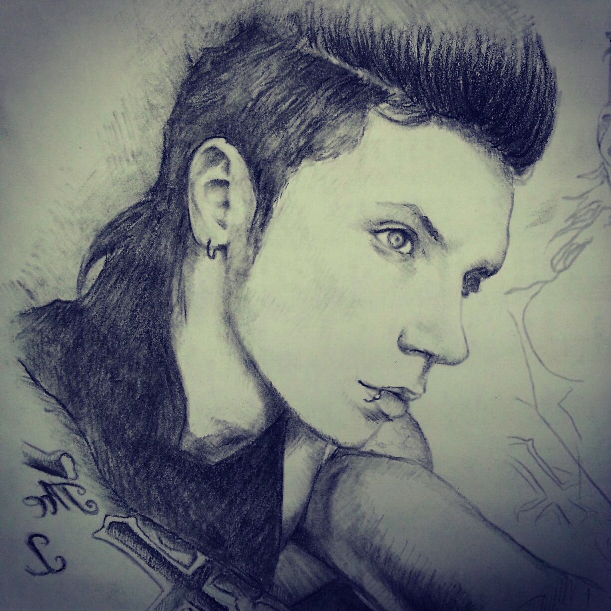 1224x1224 Andy Biersack Drawing