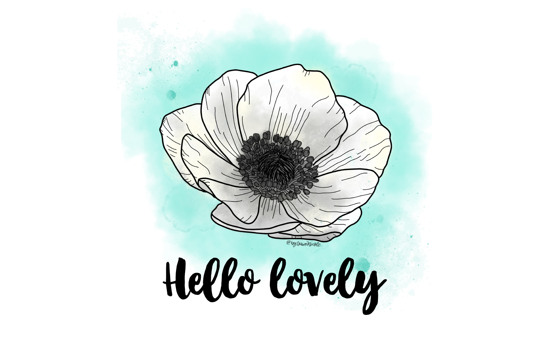 1856x1151 White Anemone Flower Print + Tech Pretties Dawn Nicole