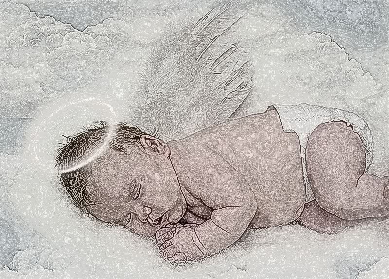 800x574 Angel Baby Drawing