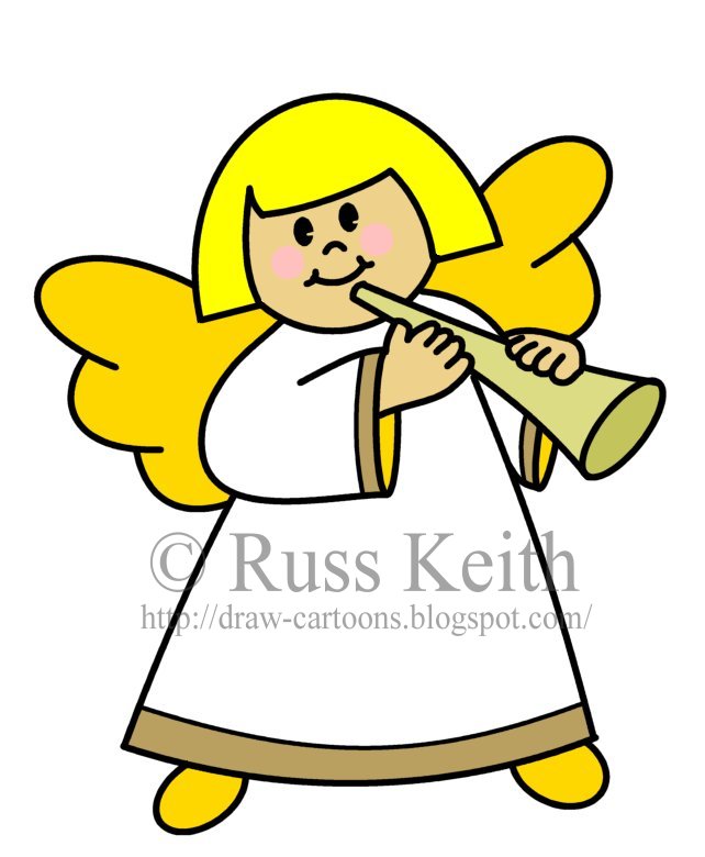 642x780 How To Draw Cartoons Angel