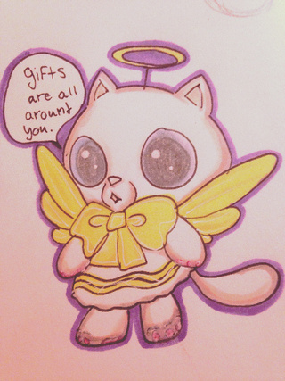 320x427 Angelcat Drawings On Paigeeworld. Pictures Of Angelcat