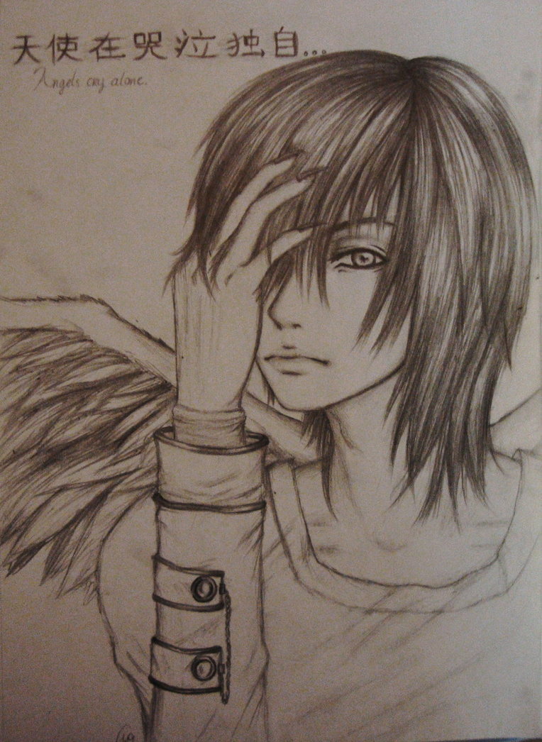 764x1046 Crying Angel By A Random Pause