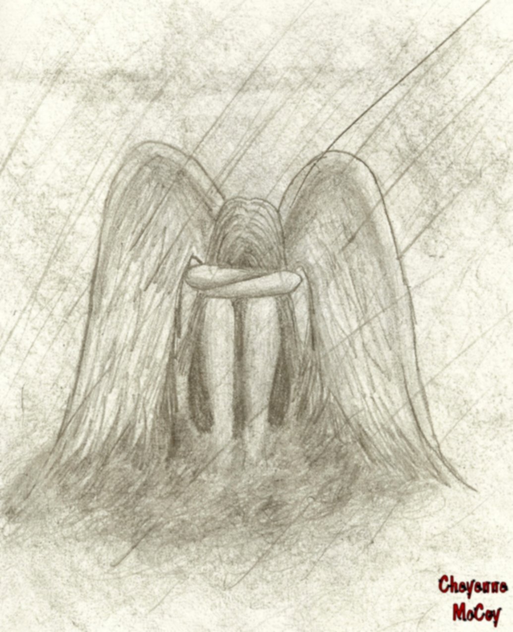 1035x1275 Crying Angel By Notalonewishingiwas