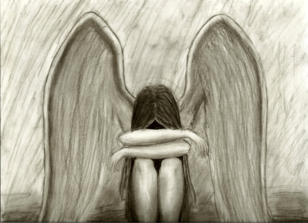 Angel Crying Drawing at GetDrawings | Free download