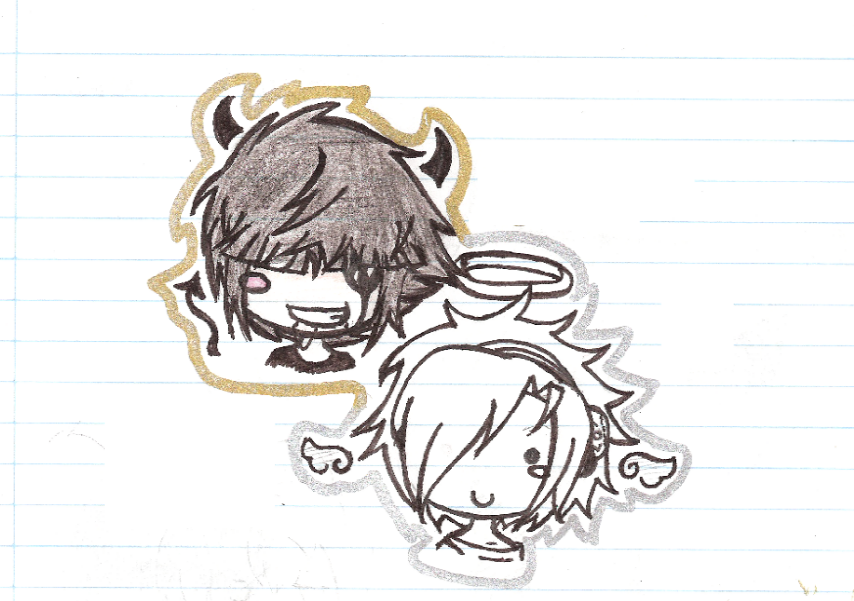 854x601 Angel And Devil By Pixeltard