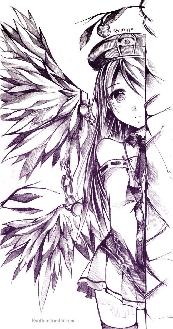 657x1244 Anime Angel Drawing