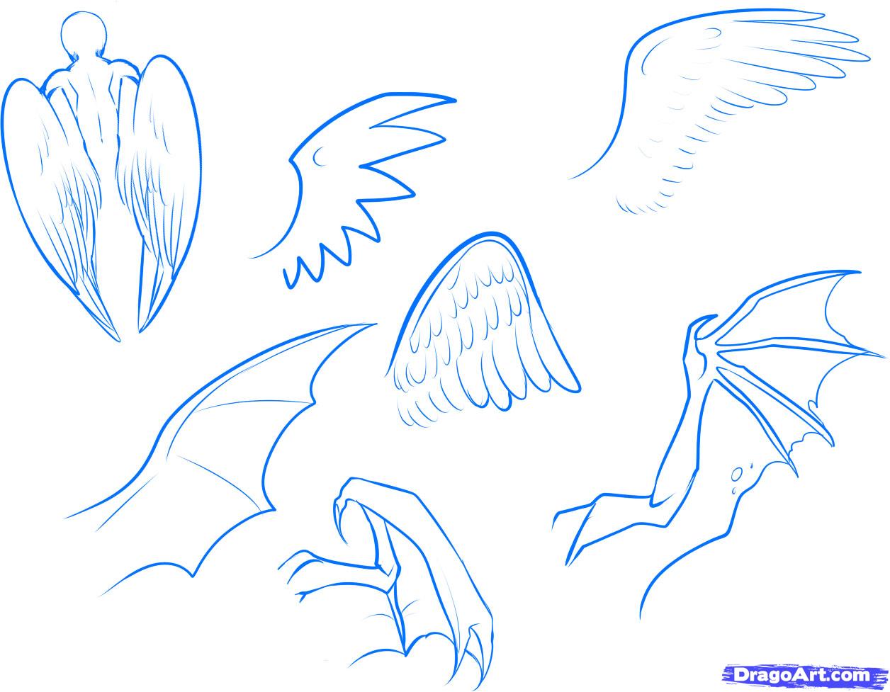 1256x977 How To Draw Anime Wings, Draw An Anime Angel, Step By Step, Anime