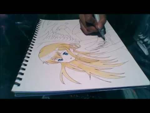480x360 Speed Draw ~ Anime Angel
