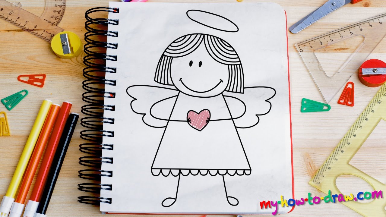 1280x720 How To Draw An Angel