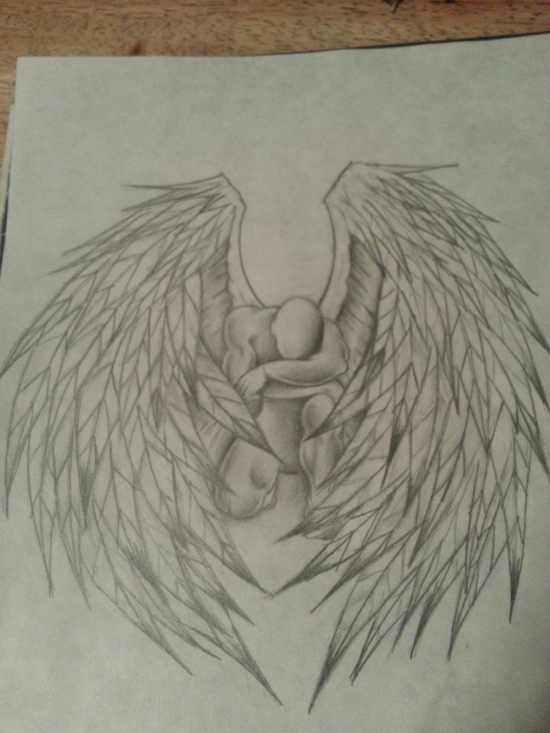 774x1032 Angel Drawing By 12highonlife14