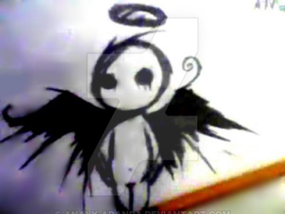 400x300 Dark Angel Drawing By Analy Aranda