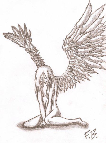 446x604 My Guardian Angel Drawing. A Student With Mental Illness My