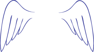 300x168 Simple Angel Wings Clip Art