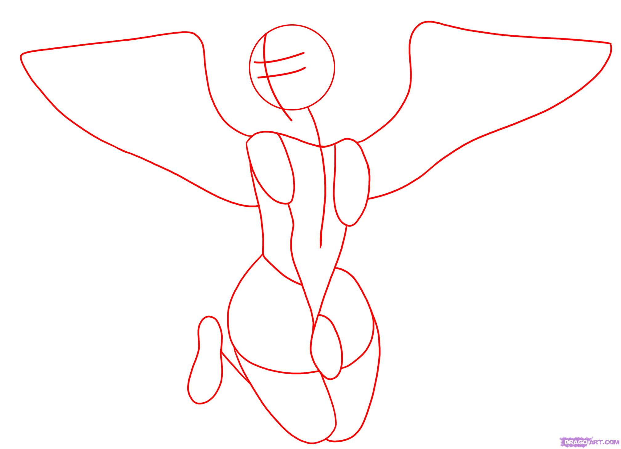 2016x1459 Drawing Angels Step By Step