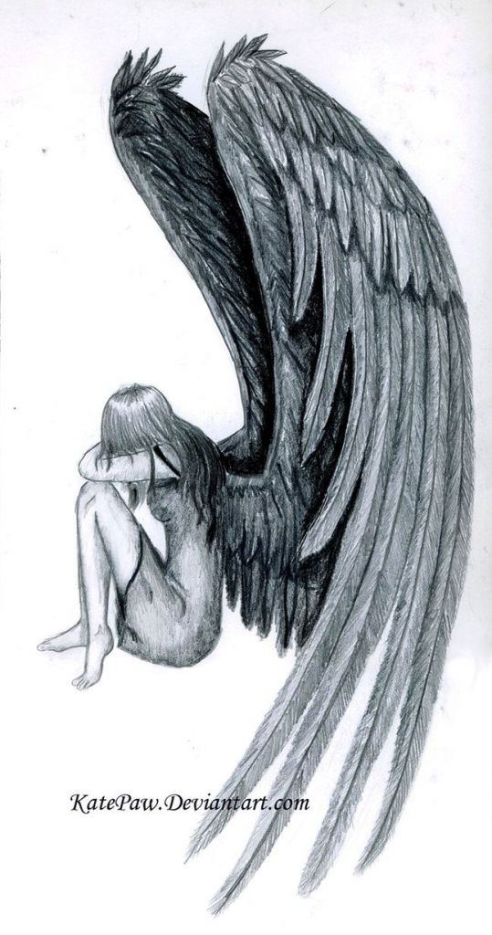 539x1024 Fallen Angel Drawing Ideas About Fallen Angel Tattoo
