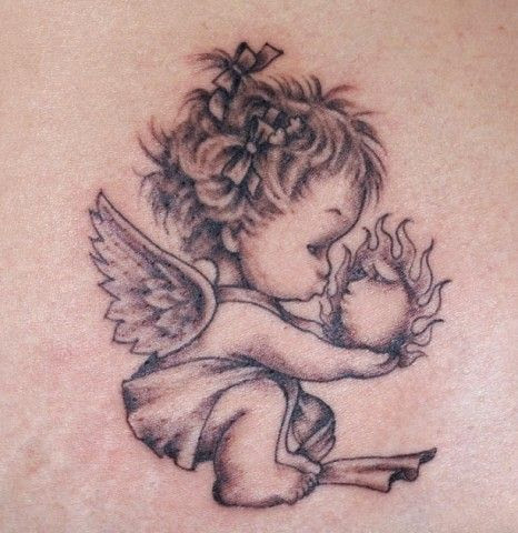 466x480 55 Most Amazing Angel Tattoos And Designs