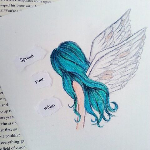 480x480 Tumblr Angel Drawing