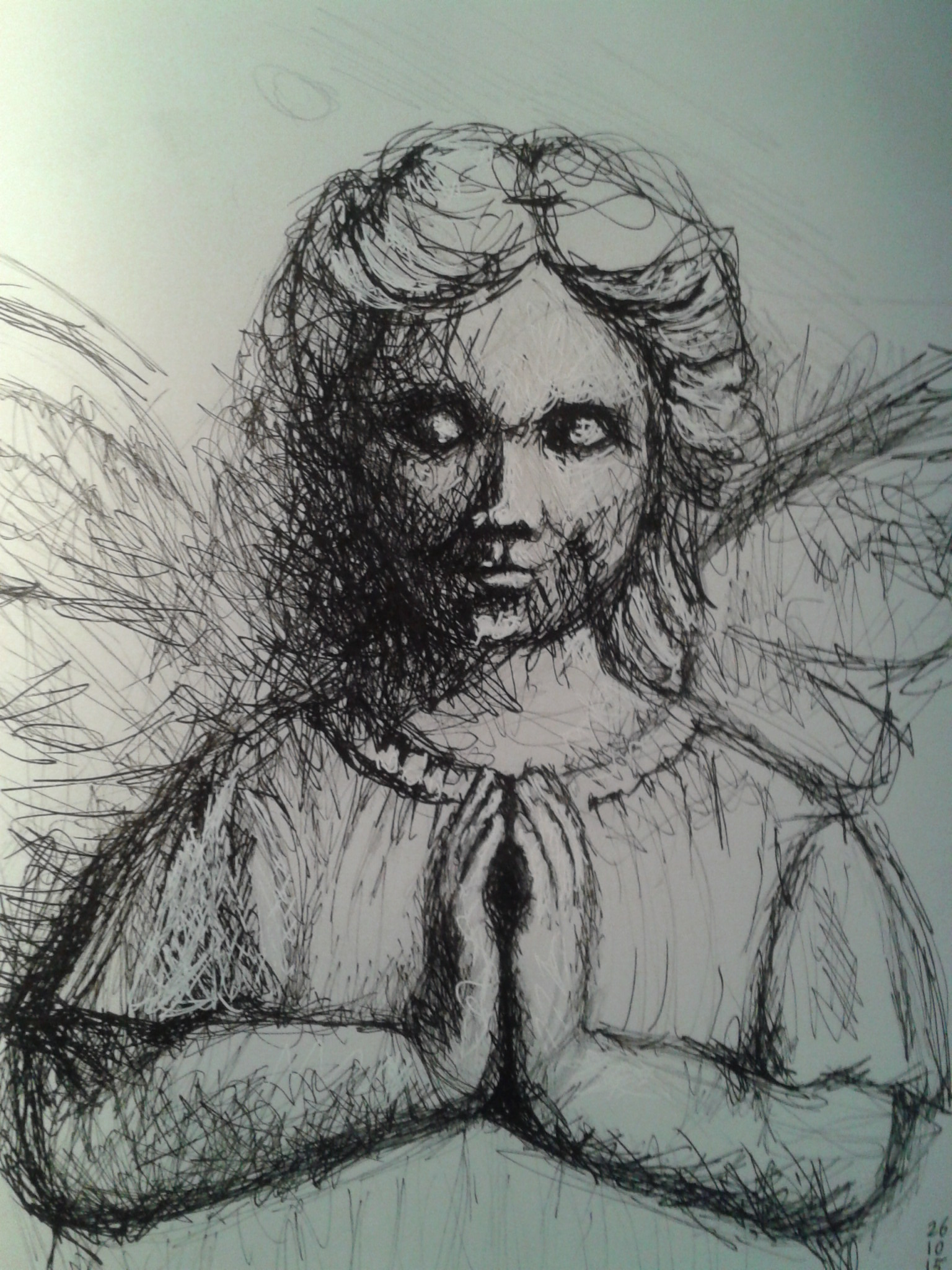 1536x2048 Day 56 Angel Face And Hands Corinne Maakt