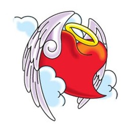 263x263 Angel Heart Tattoo, Angel Heart Temporary Transfer Tattoos