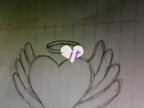 480x360 How To Draw An Angel Heart
