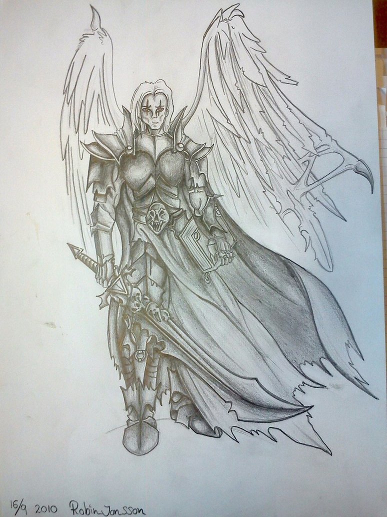 774x1032 Dark Angel Warrior By R0binjonsson