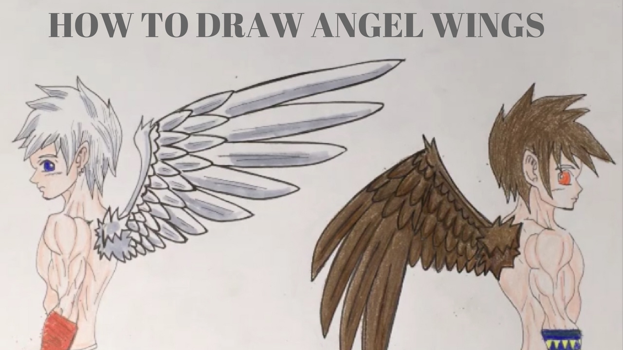1280x720 How To Draw Angel Wings Manga Style