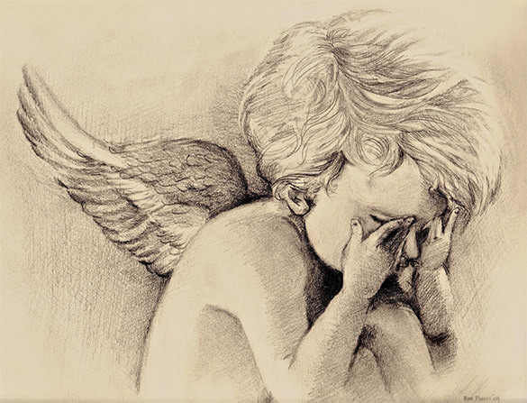 585x447 Angel Wings Drawings Free Amp Premium Templates