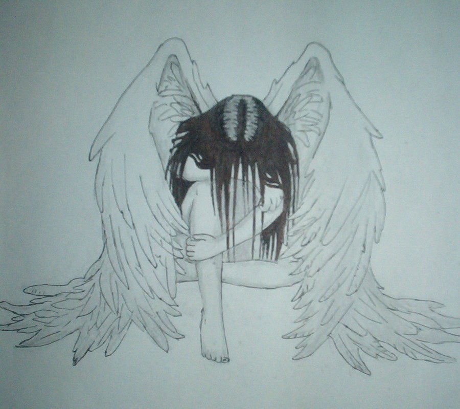 900x799 Angel Drawings Sad Angel By Aequili Drawing