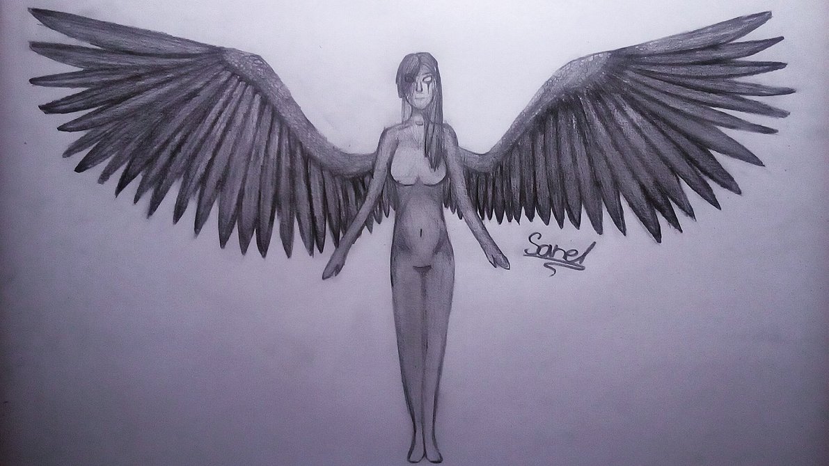 1191x670 Angel With Big Wings By Sanelcz