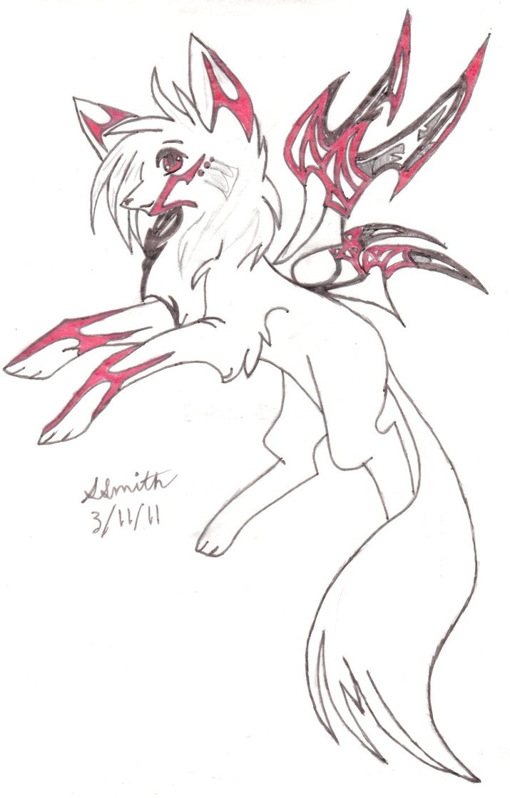 715x1117 Angel Wolf By Darkpaw117