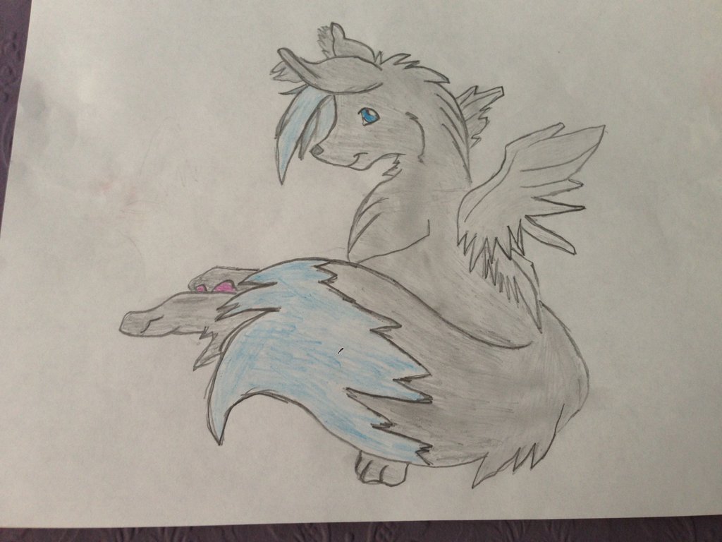 1024x768 Cute Angel Wolf By Neojoeart1997