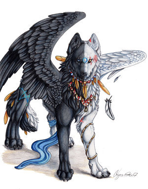 300x383 The Dark Angel Wolf By Shindo25