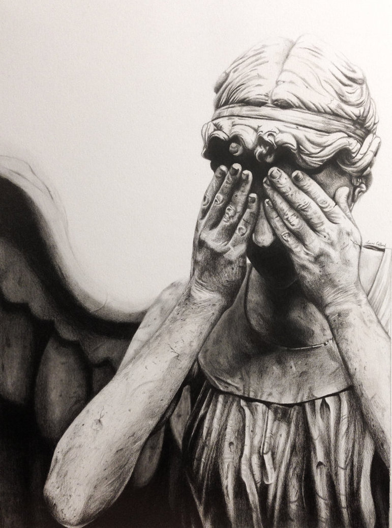 771x1037 Weeping Angel Drawing By Myawho