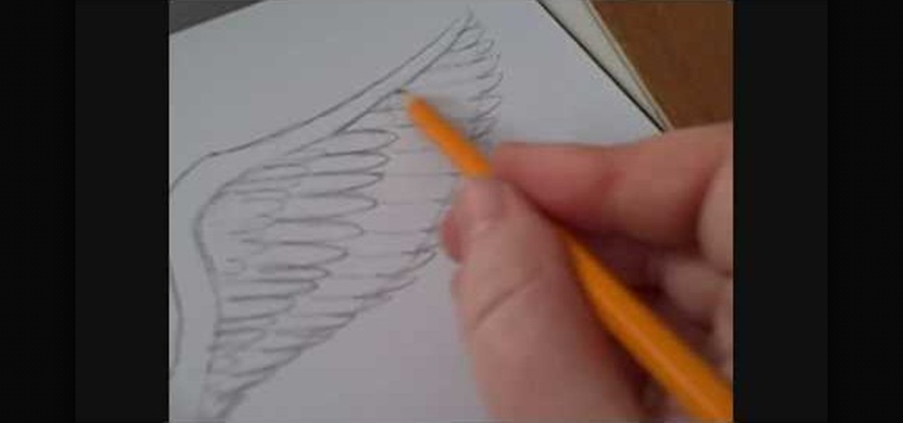 1280x600 How To Draw Angel Wings With Pencil Drawing Amp Illustration