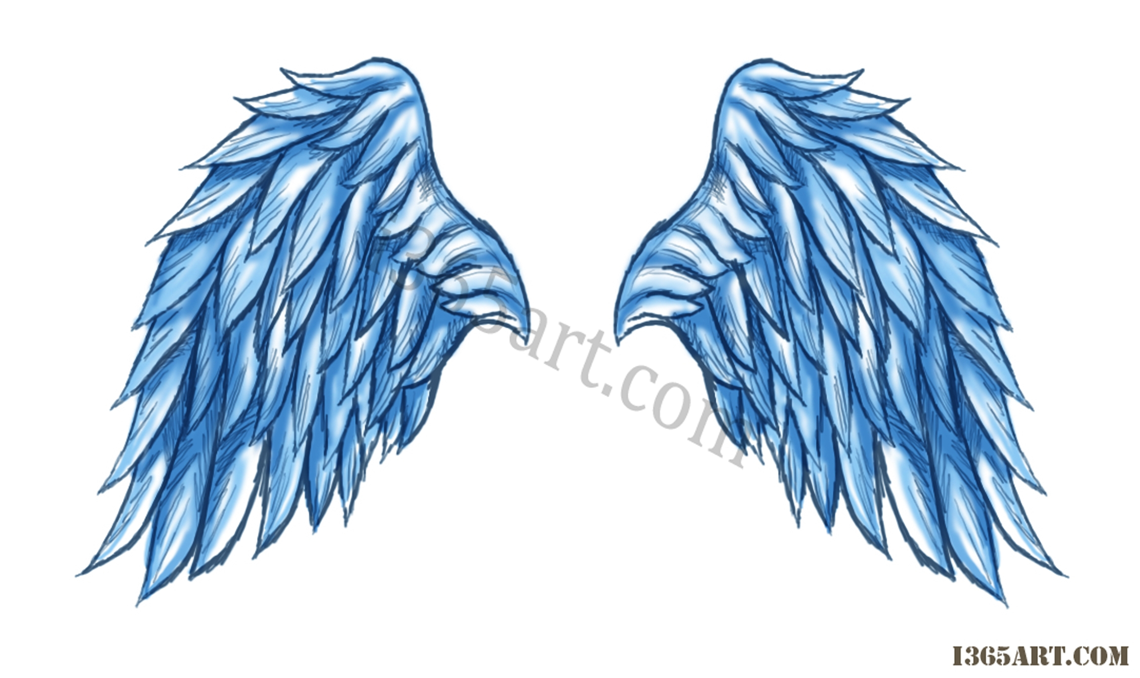 2252x1340 Drawing Of Angel Wings Wings Drawings Designs