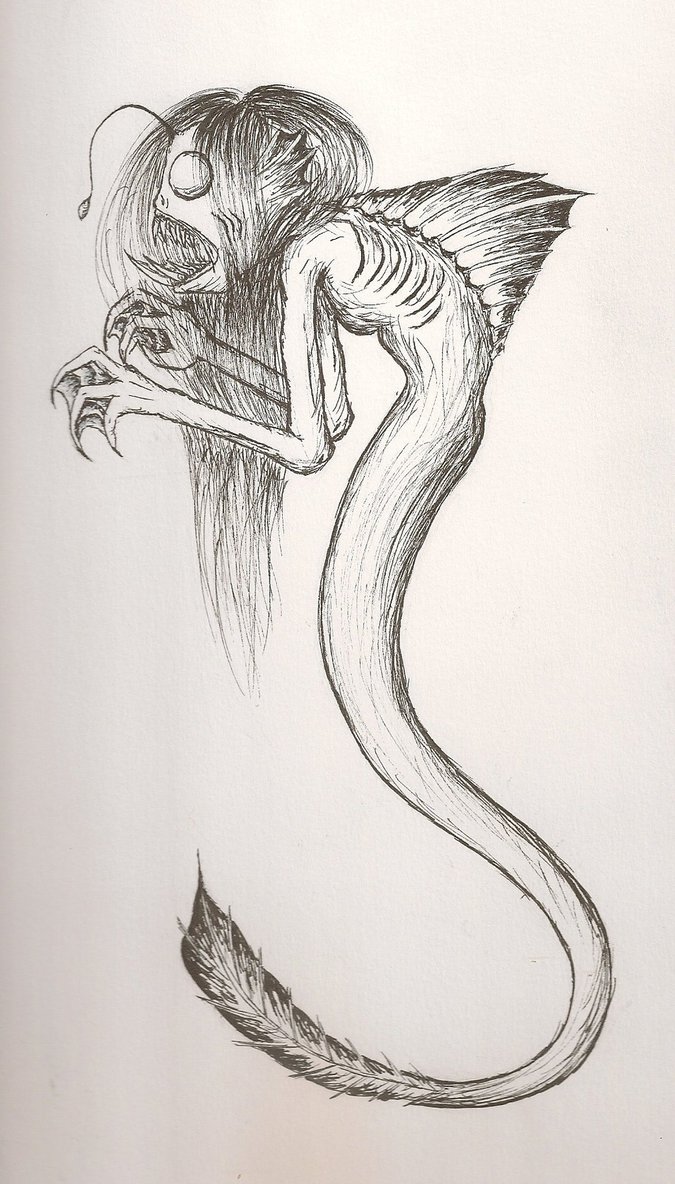 675x1184 Angler Fish Mermaid By Alexism96