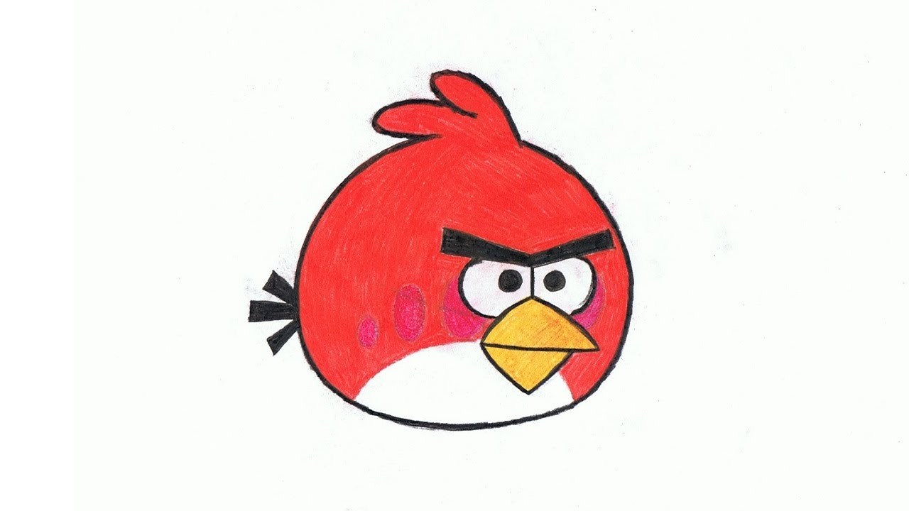 1280x720 How To Draw The Red Angry Bird