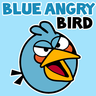 400x400 How To Draw Blue Bird From Angry Birds With Simple Step By Step
