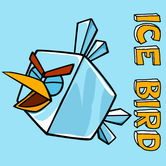 562x562 How To Draw Ice Bird From Angry Birds Space With Easy Step By Step