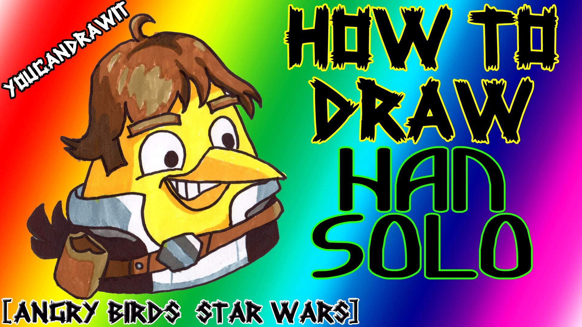 1920x1080 How To Draw Han Solo Bird From Angry Birds Star Wars
