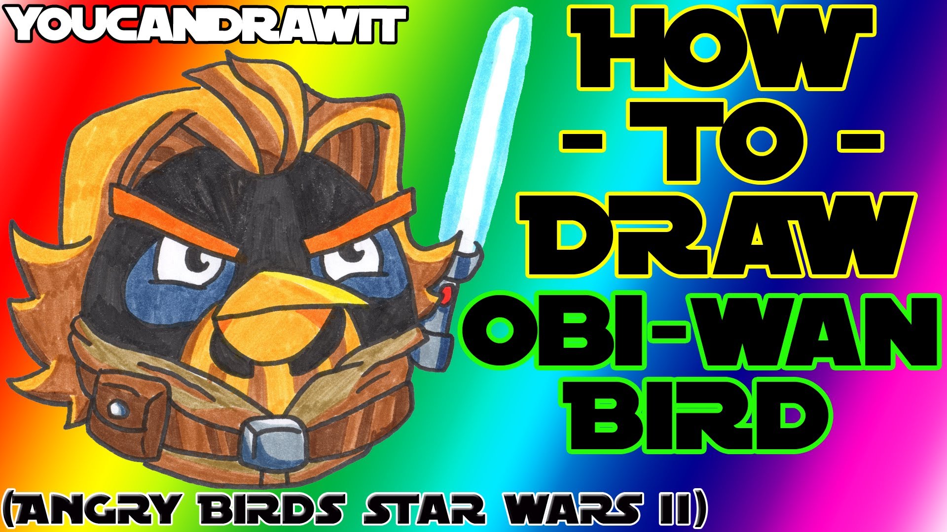 1920x1080 How To Draw Obi Wan Bird From Angry Birds Star Wars 2