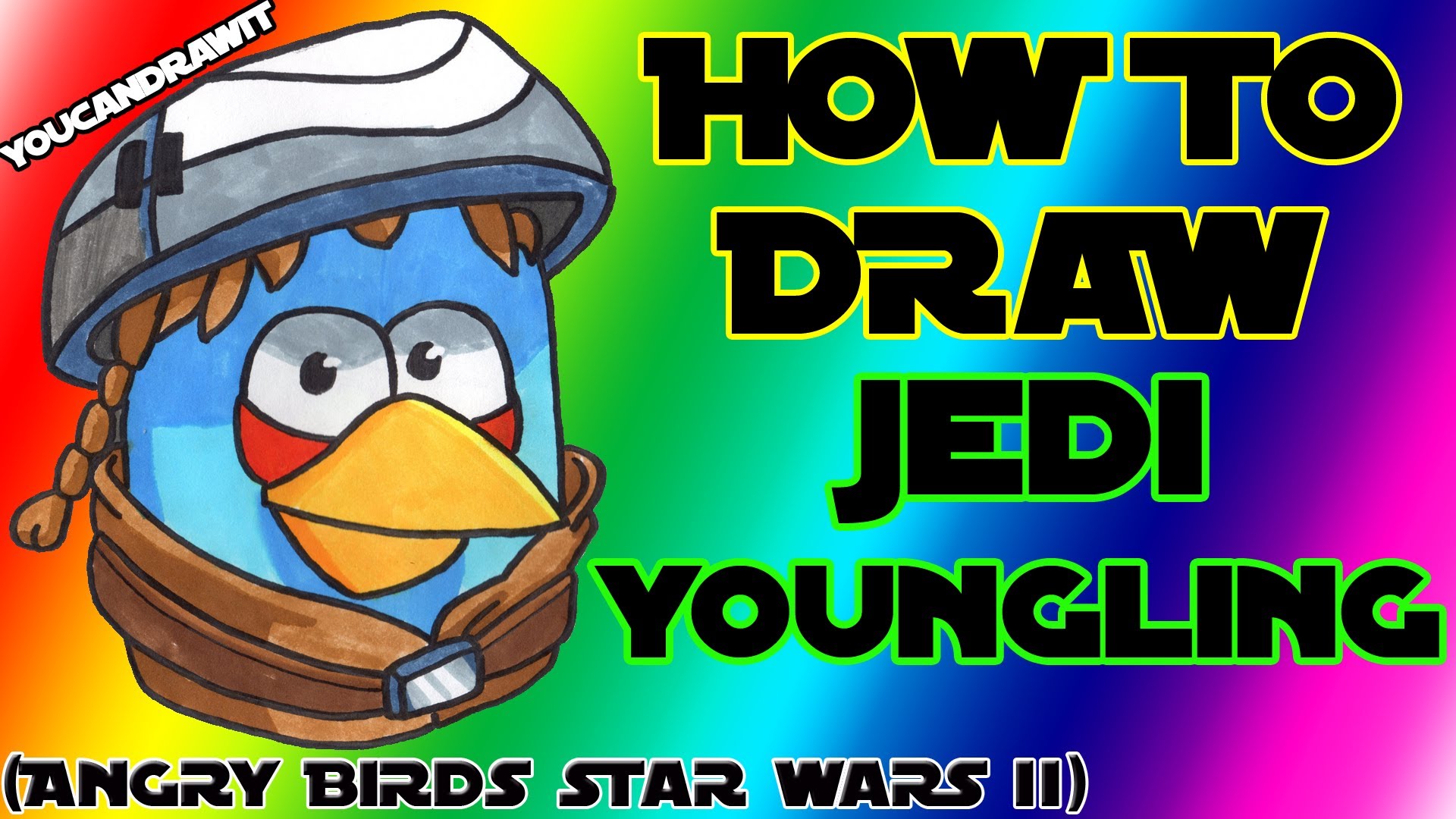 1920x1080 New How To Draw Jedi Youngling Bird From Angry Birds Star Wars 2