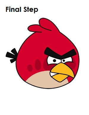 300x388 How To Draw Angry Birds (Red)