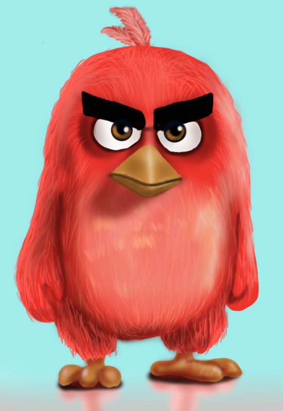 550x800 Learn How To Draw Red From The Angry Birds Movie (The Angry Birds