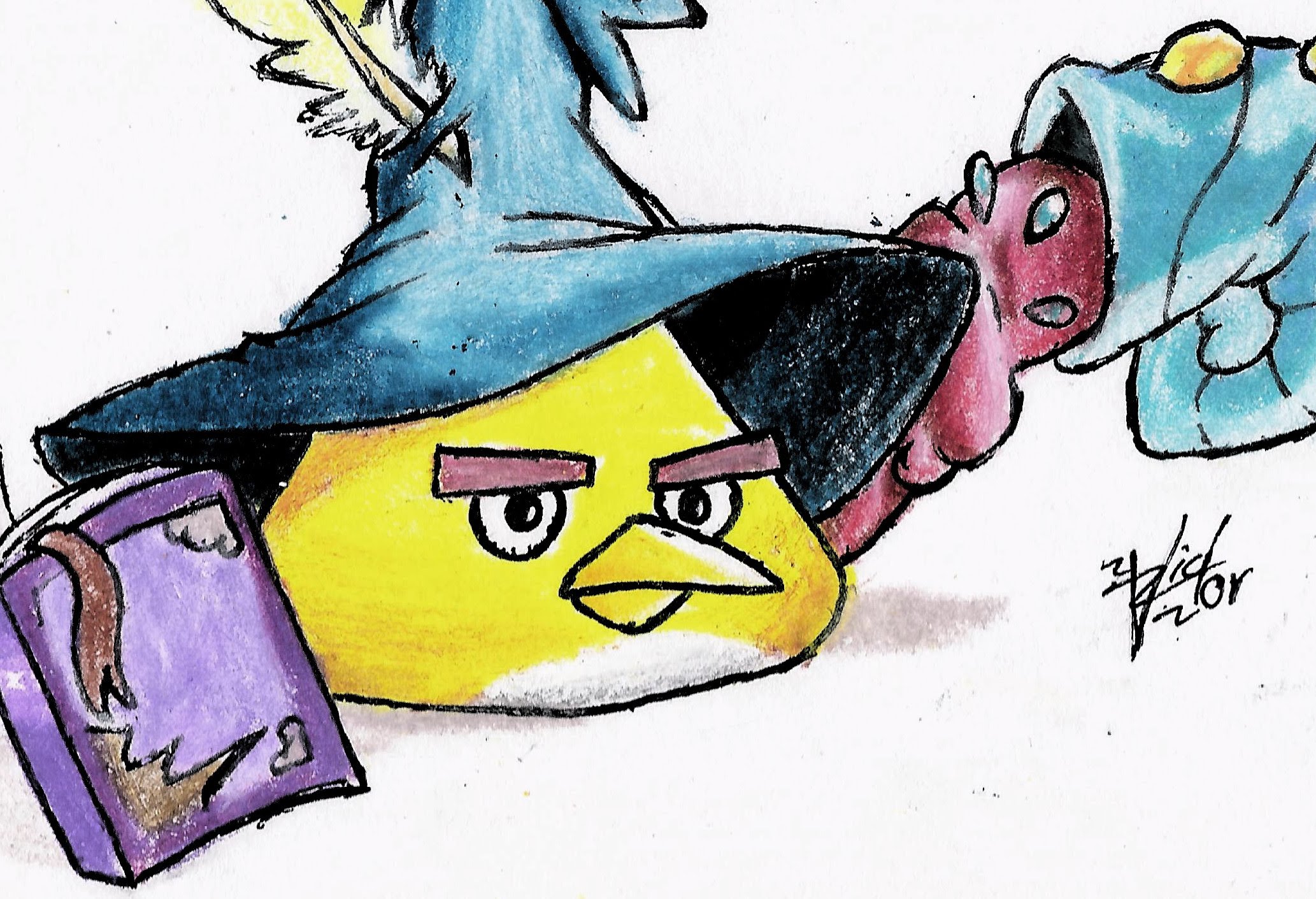 2066x1411 Chuck (Angry Birds Epic) Speed Drawing