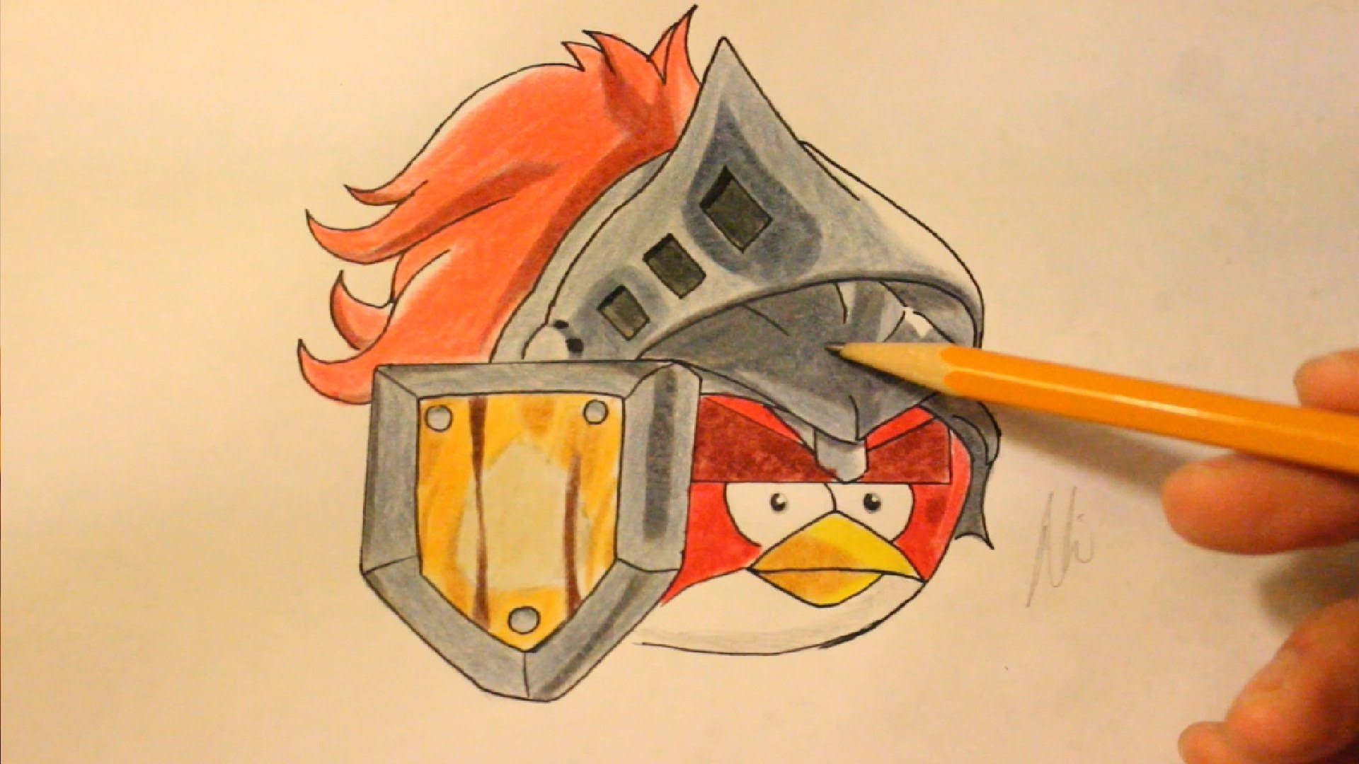 1920x1080 How To Draw Angry Birds Epic Red Bird