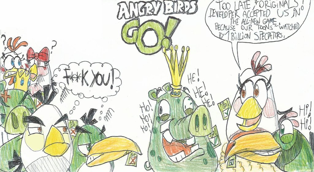 1024x561 Three Angry Birds Toons Join In Angry Birds Go! By