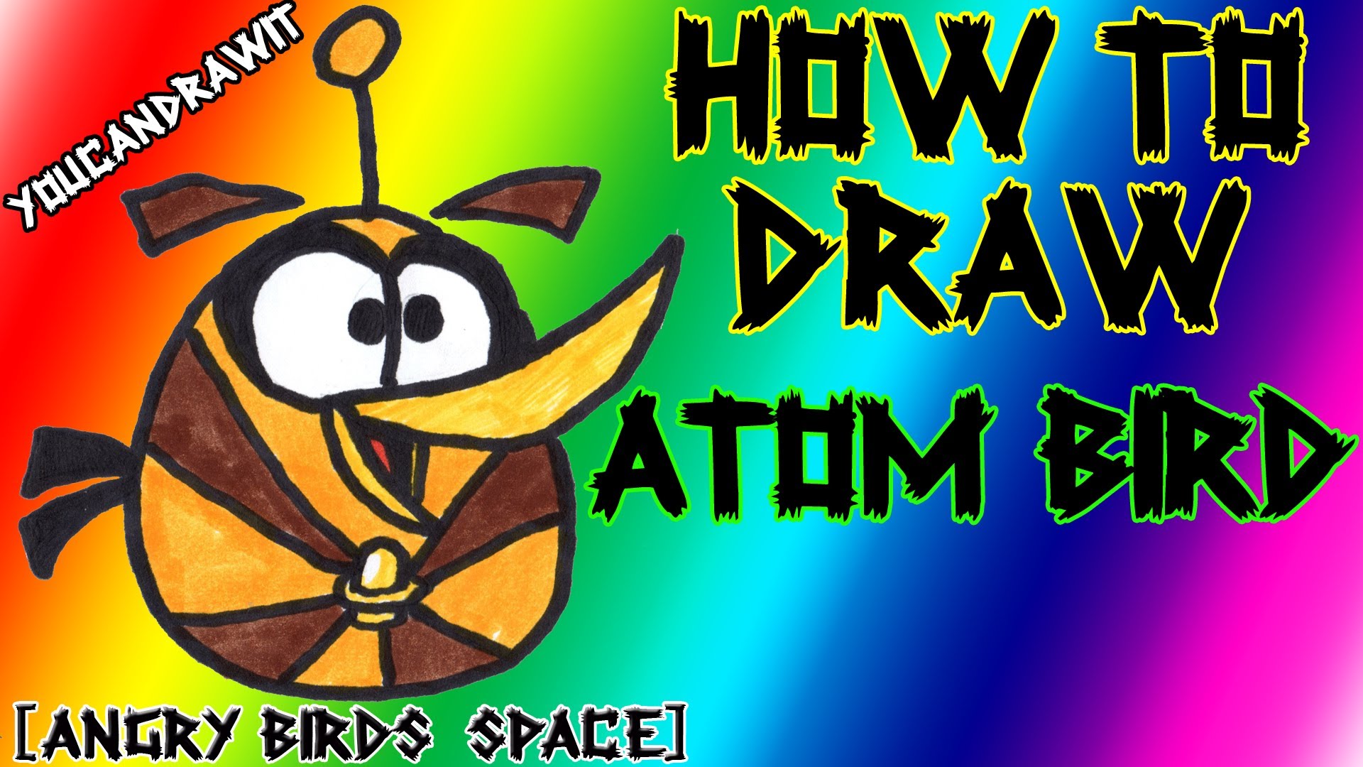 1920x1080 How To Draw Atom Bird From Angry Birds Space Youcandrawit Angry
