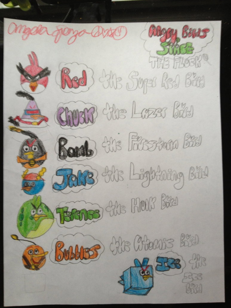 774x1032 My Drawing Of Angry Birds Space Flock By Angelalovesrio505